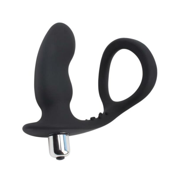 Anillo para el Pene con Plug Anal Negro - Imagen 6