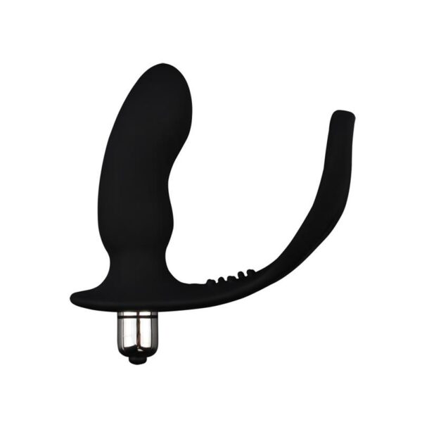 Anillo para el Pene con Plug Anal Negro - Imagen 11