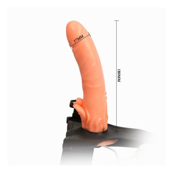 Baile Arnés con Dildo y Control Remoto 18 cm