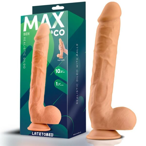 Ben Dildo Realista con Testículos 10.2 Natural