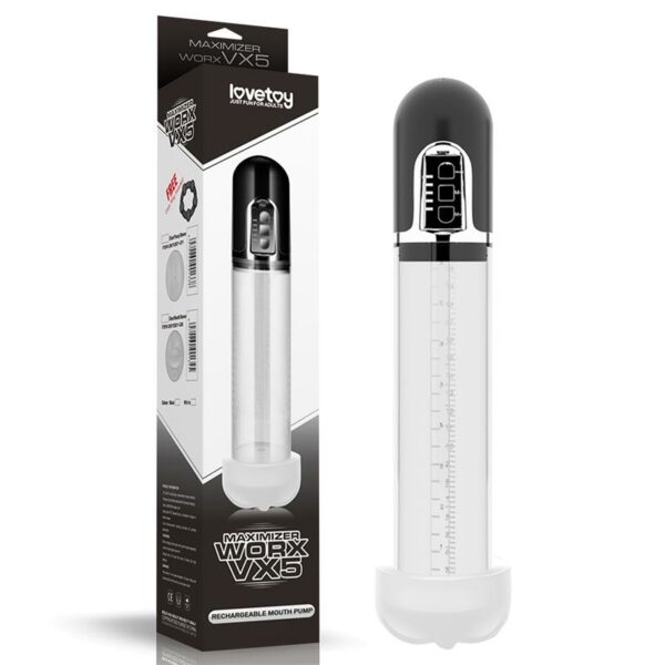 Bomba para el Pene Automática Maximizer Worx VX5 USB Boca