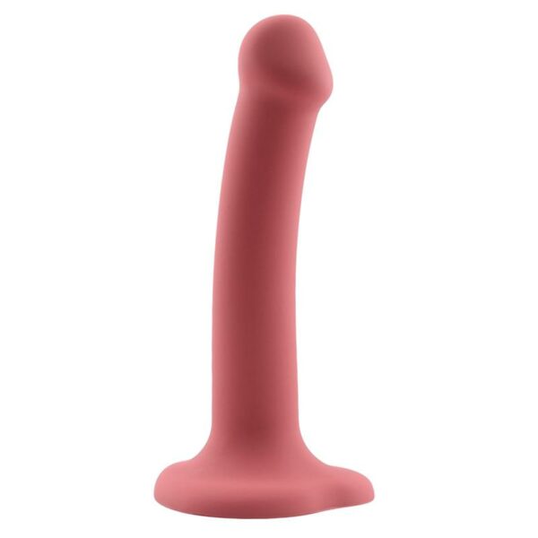 Bouncy Dildo Silicona Líquida Hiper Flexible 6.5 - 16.5 cm Talla S Burgundy