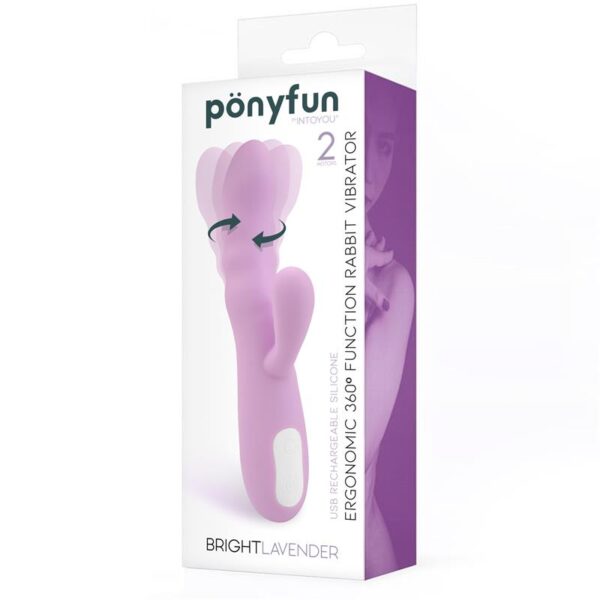 Brightlavender Vibrador y Rotador Doble Motor 360º USB Silicona - Imagen 6