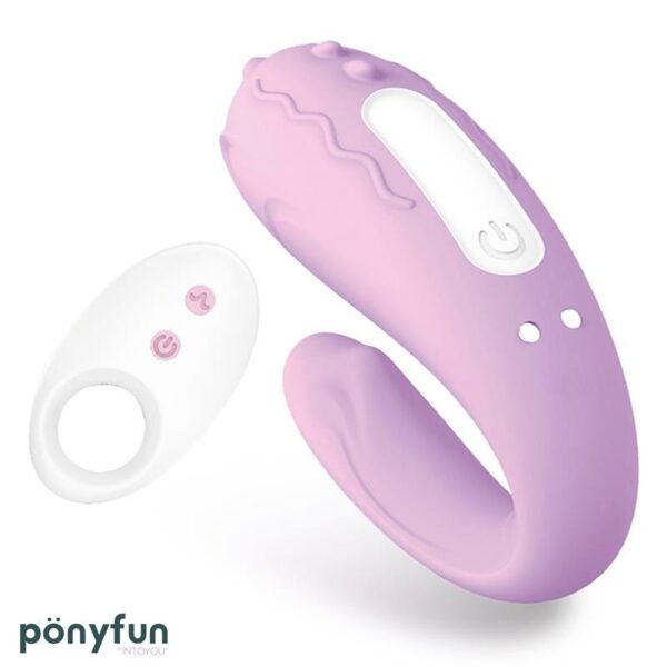 Brightmauve Vibrador para Parejas Doble Motor Control Remoto USB Silicona - Imagen 5