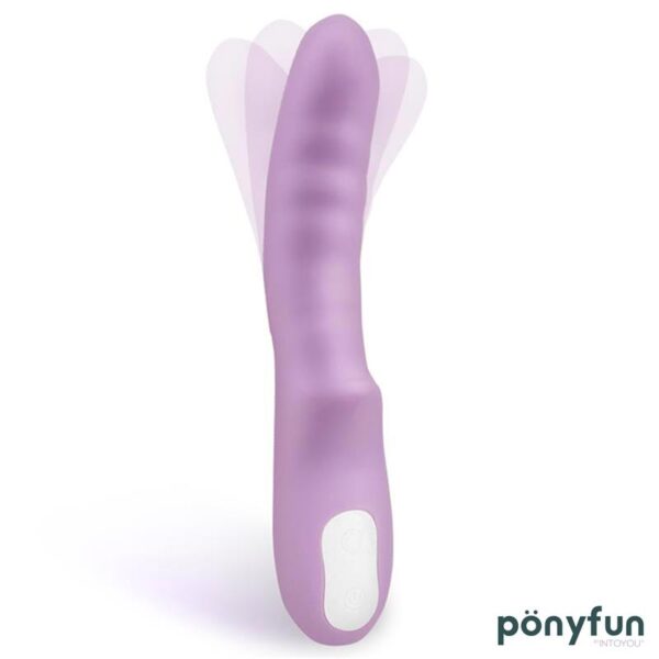 Brightpurple Vibrador y Rotador Doble Motor 360º USB Silicona - Imagen 5