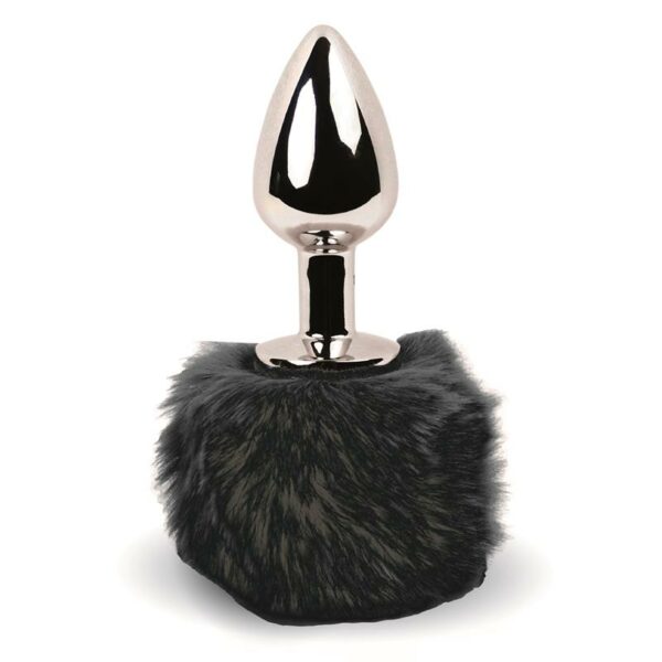 Bunny Tail Plug Anal con Cola Negro