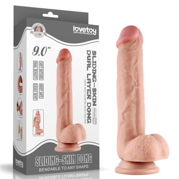 Dildo Sliding 9.5 Natural - Imagen 13