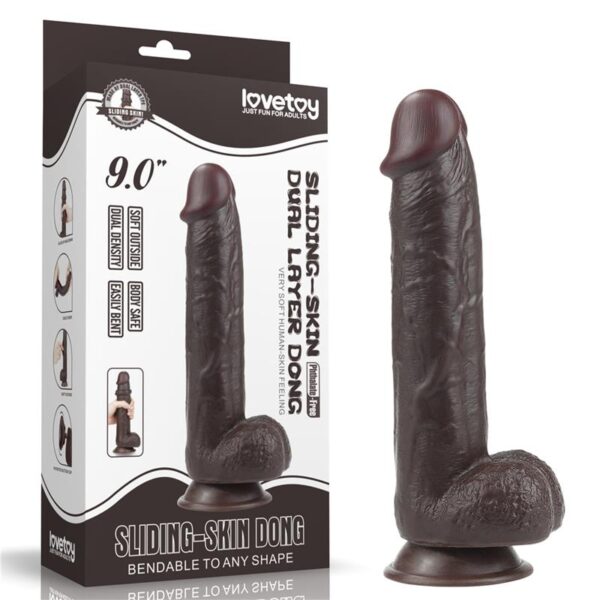 Dildo Sliding 9.5 Negro - Imagen 25
