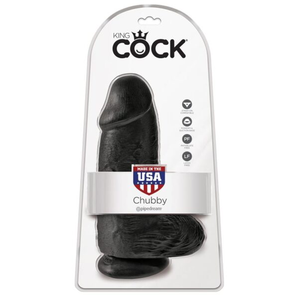 King Cock Pene Rechoncho 9 - Color Negro