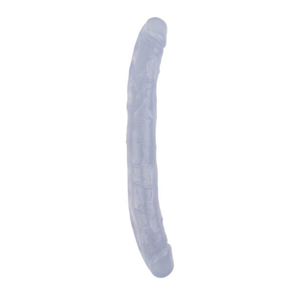 Dildo Doble Hi-Rubber 12.8 Transparente