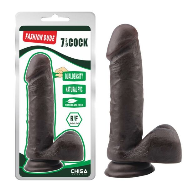 Dildo Dual Density Fashion Dude 7.9 Marron - Imagen 4