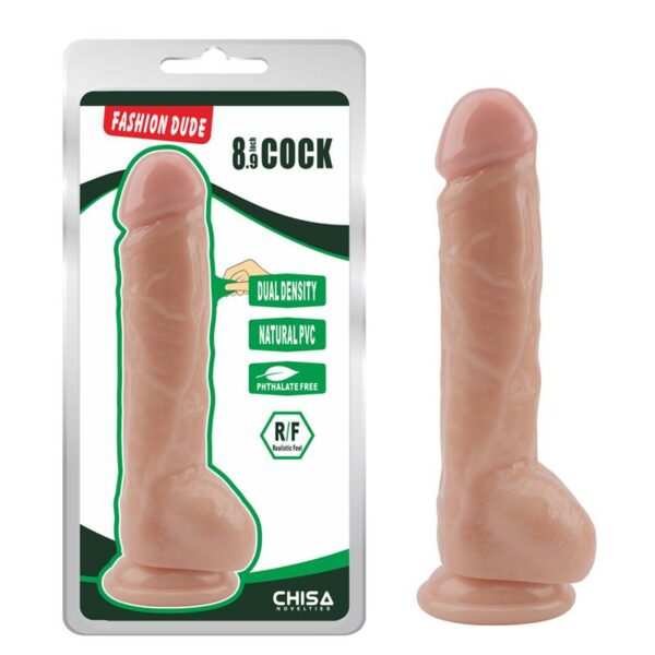 Dildo Dual density Fashion Dude 8.9 Natural - Imagen 4