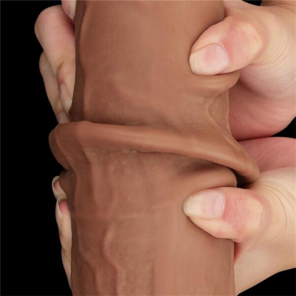 Dildo Dual Density Piel Deslizante 13.5 - Imagen 15