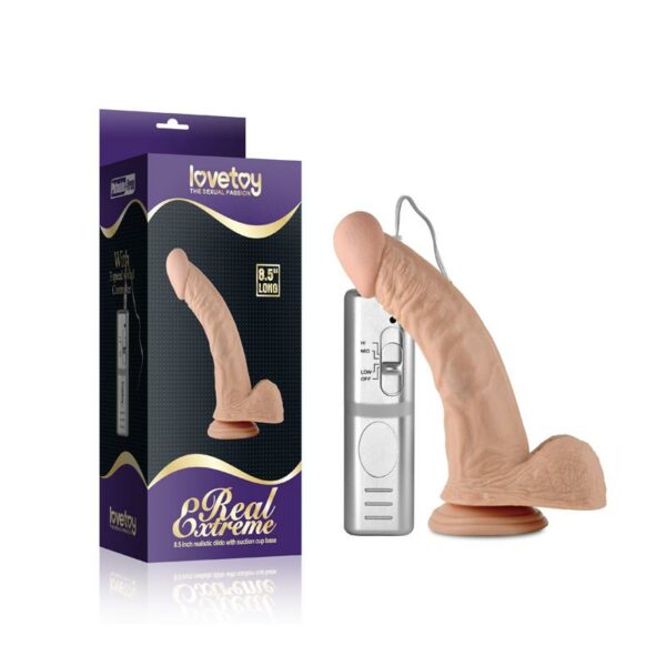 Dildo Real Extreme con Vibración 8.5 Natural