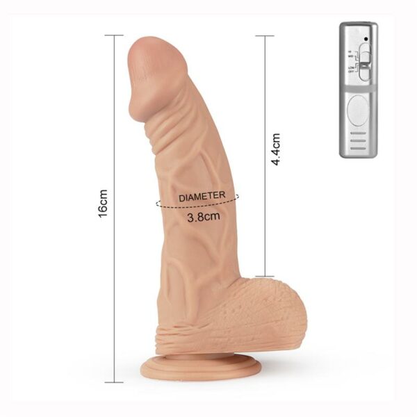 Dildo Real Extreme Dildo con Vibración 9 Natural