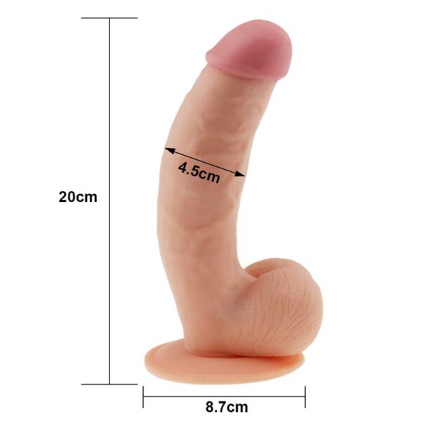 Dildo The Ultra Soft Dude 8.5 Natural