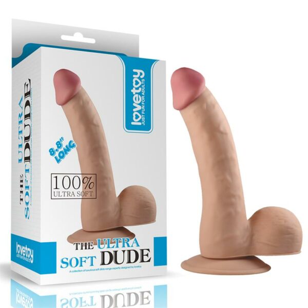 Dildo The Ultra Soft Dude 8.8 Natural - Imagen 4