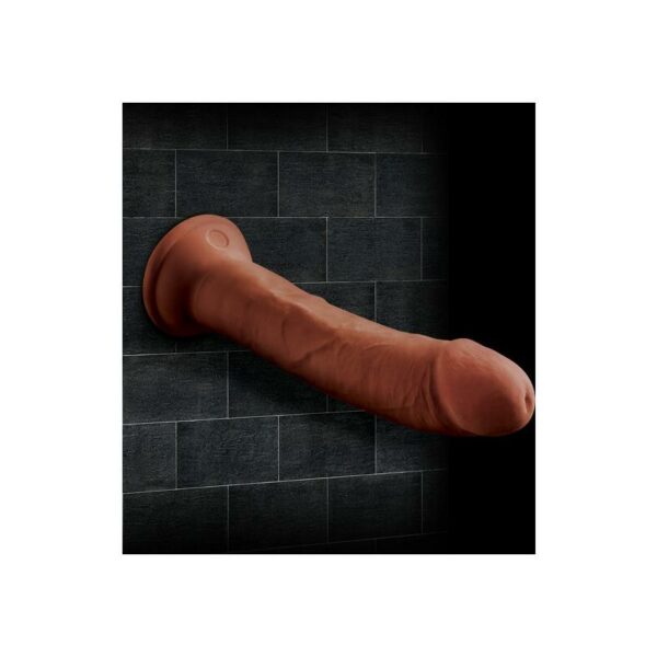 Dildo Triple Densidad 8 Bronceado - Imagen 3