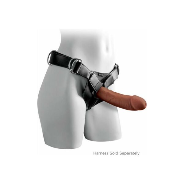 Dildo Triple Densidad 8 Bronceado - Imagen 7