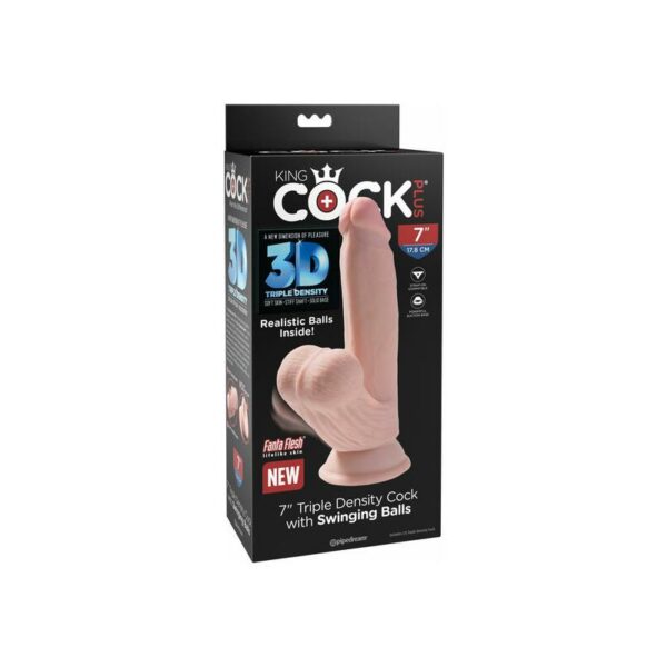 Dildo Triple Densidad Testículos Oscilantes 7 - Imagen 3