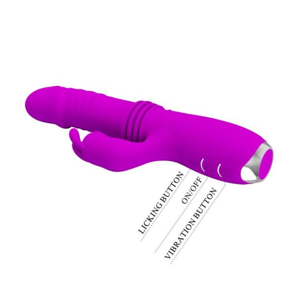 Dorothy Vibrador con Función Up and Down USB Púrpura - Imagen 4