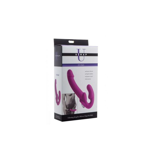 Evoke Vibrador Doble Sin Arnés Purpura - Imagen 2