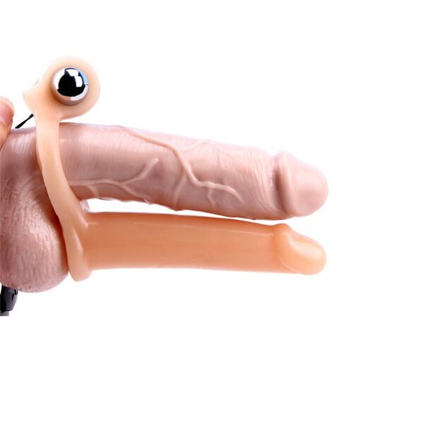 Funda para el Pene con Vibracion 15.5 cm Natural