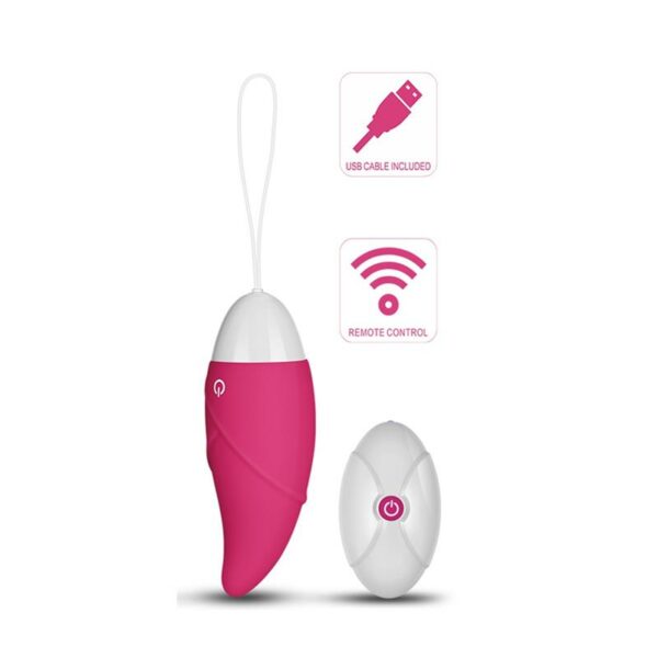 Huevo Vibrador iJoy Control Remoto USB Rosa