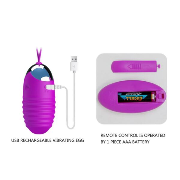 Huevo Vibrador Jessica USB Purpura