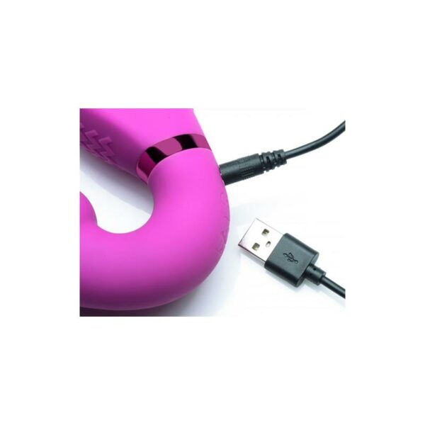 Inflatable Vibrador Doble Funcion Inflable Control Remoto Rosa