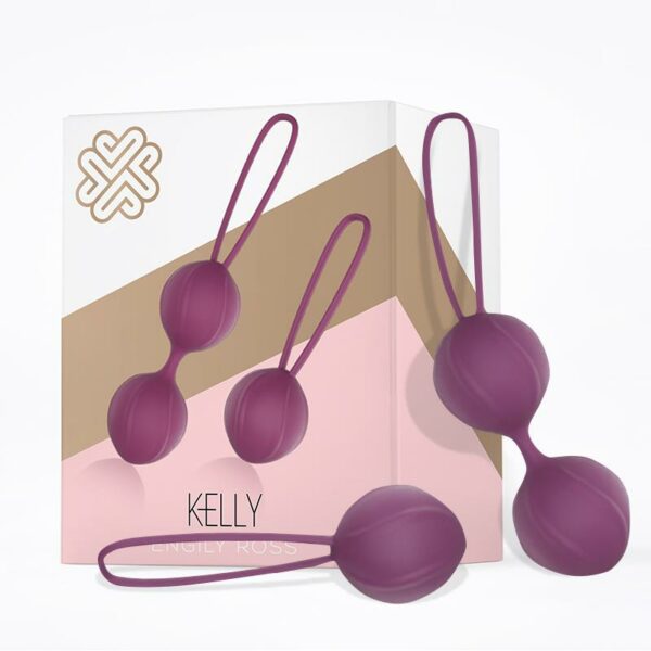 Kelly Bolas Kegel Silicona Púpura