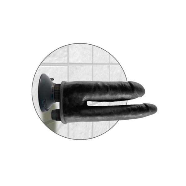 King Cock Vibrador Doble 8 - Color Negro - Imagen 4