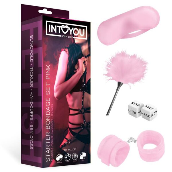 Kit de Bondage para Principiantes Starters 4 Piezas Rosa