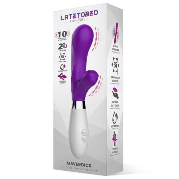 Maverdick Vibrador Silicona Púrpura