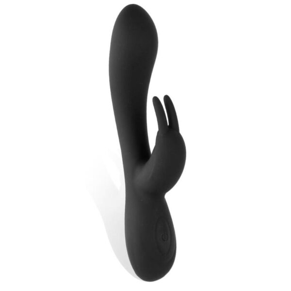 Noir Vibrador Silicona Líquida Inyectada 2 Motores USB