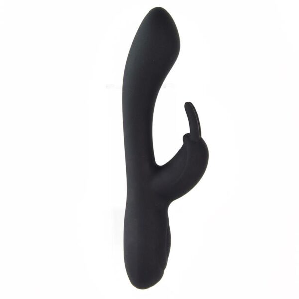 Noir Vibrador Silicona Líquida Inyectada 2 Motores USB