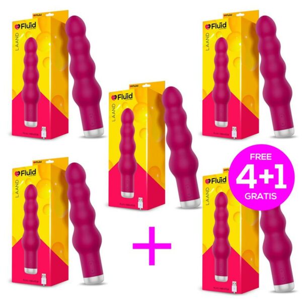 Pack 4+1 Laand Potente Vibrador USB