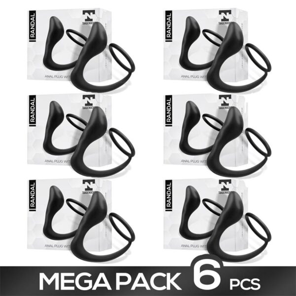 Pack 5+1 Randal Plug Anal con Anillo para el Pene