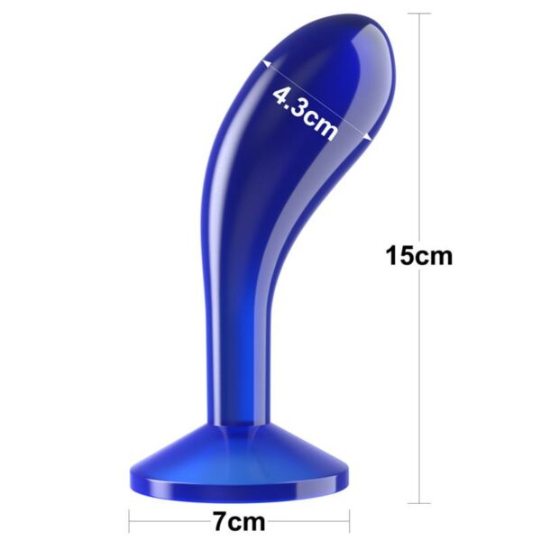 Plug Anal Flawless Azul Transparente 6 - Imagen 7