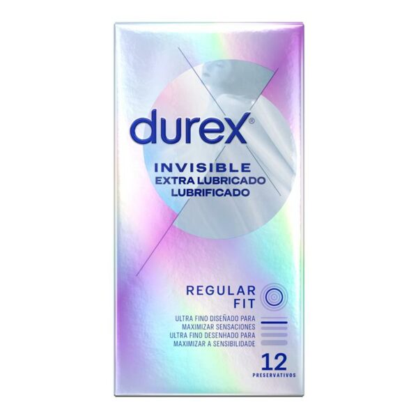 Preservativos Invisible Extra Lubricación 12ud