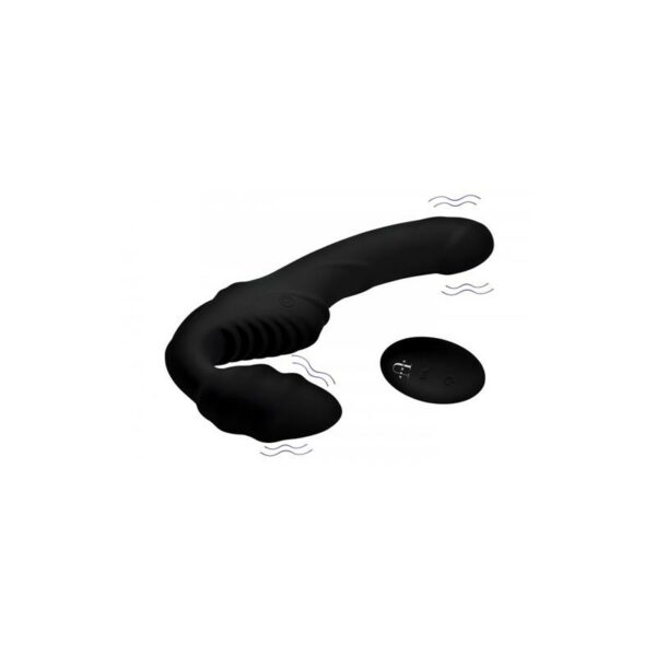 Pro Rider Vibrador Doble Control Remoto NEgro