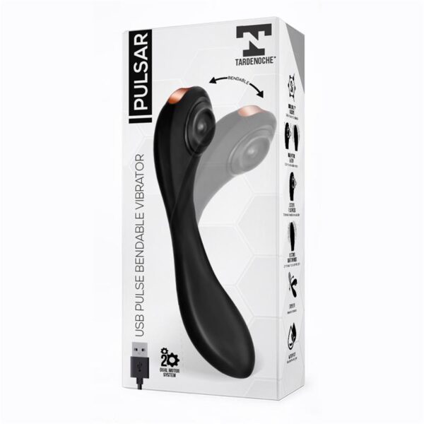 Pulsar Vibrador con Esqueleto Articulado Silicona USB