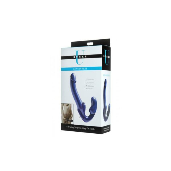 Revolver II Vibrador Doble Azul - Imagen 2