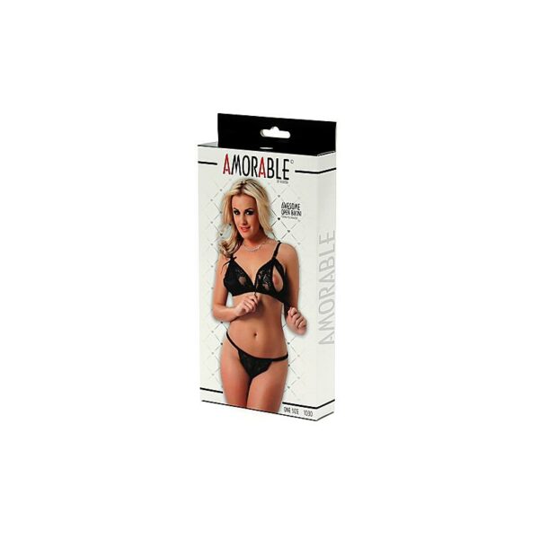 Rimba Amorable Bikini Abierto Color Negro Talla Única