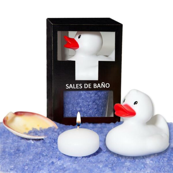 Set Sales Baño Aroma Lavanda Pato, Vela y Concha 150gr