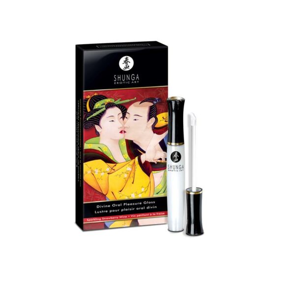 Shunga Gloss para Placer Oral Vino de Fresa