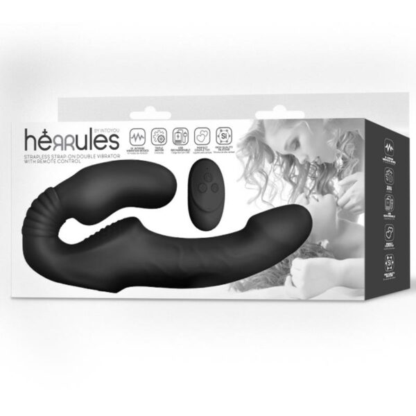 Vibrador Doble sin Arnés con Control Remoto Herrules