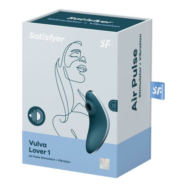 Succionador de Clítoris y Vibración Vulva Lover 1 Azul - Imagen 3