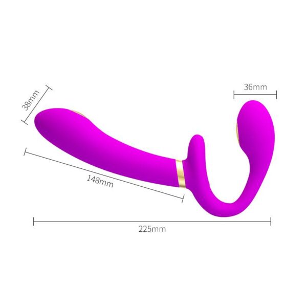 Thunderbird Vibrador para Parejas sin Arnés con Control Remoto - Imagen 7