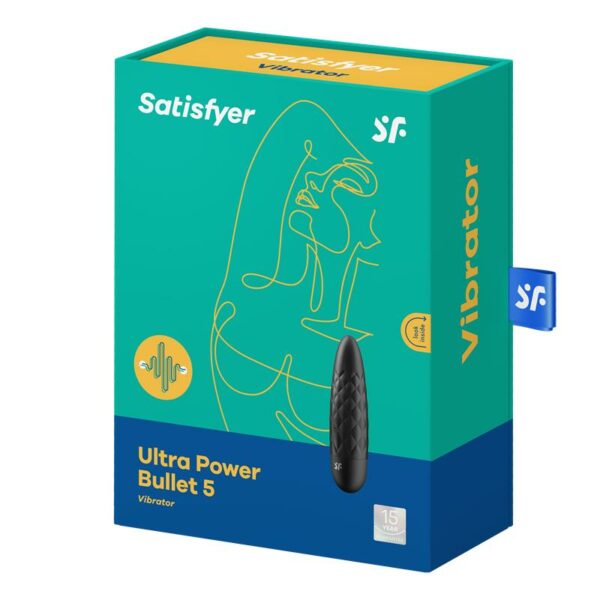Ultra Power Bullet 5 Bala Vibradora Negra - Imagen 3